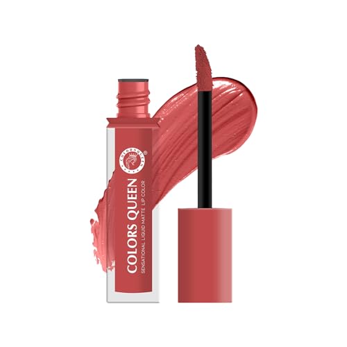 Image of Colors Queen Sensational Liquid Matte Lipstick - 7g | Long Lasting, Fade & Transfer Proof Lipstick | Highly Pigmented, Water & Smudge Proof Liquid Lipstick for Women (01 - Pink It)