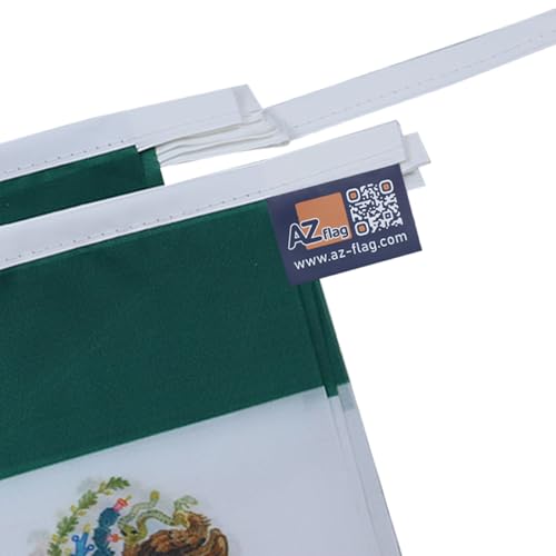 Image of AZ FLAG Mexico 6 meters BUNTING Flag 20 flags 9'' x 6'' - Mexican STRING flags 15 x 21 cm