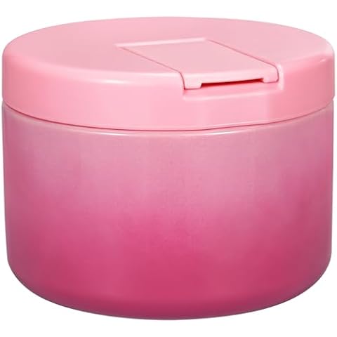 LOHASOK 12oz Food Thermo for Hot Food Insulated Vacuum Soup Jar with Buckle Lid, Stainless Steel Wide Mouth Leak Proof Lunch Container Cover