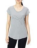 プーマ 半袖 Tシャツ トレーニング ドライ パフォーマンスヘザーキャットTシャツW 520614【Amazon.co.jp限定】 レディース ミディアムグレーヘザー(03) S