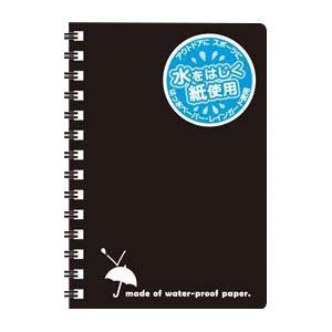 【美浜通商】(まとめ) アピカ レインガードメモ B7判 SW88KN 黒 1冊入 【×10セット】