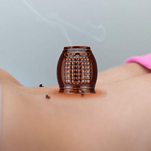 KOMBIUDA Ceramic Moxibustion Pot con Copa para Raspar para Terapia Corporal Resistente a Altas Temperaturas Manual Caja de Moxibustión para Uso en Casa Bienestar miniatura 7