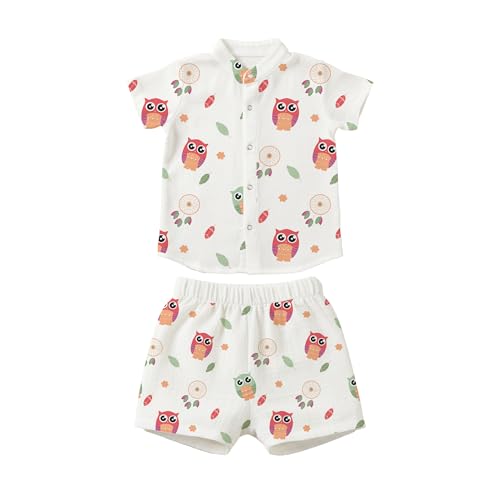 Image of Premium Muslin Baby Shirt & Shorts Set | Ultra-Soft Cotton Co-Ord for Newborns | Lightweight, Breathable & Skin-Friendly Wear