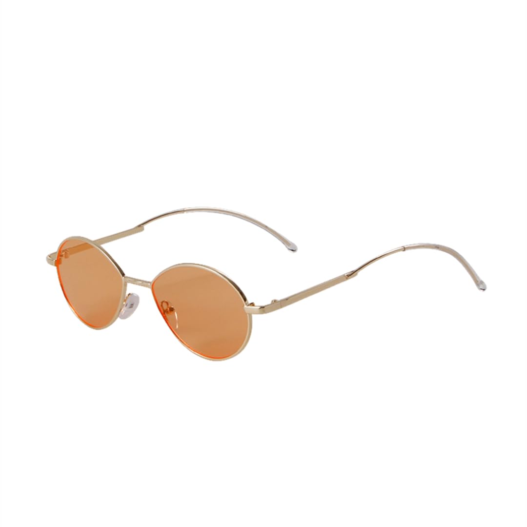 Lunettes de soleil ovales en métal légères contre la fatigue visuelle - 5