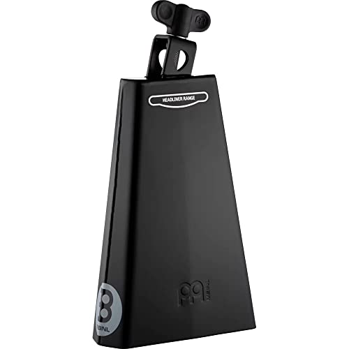 Meinl Percussion HCO2BK Headliner Series Mountable 8-Inch Cowbell, Black Powder Coated Steel