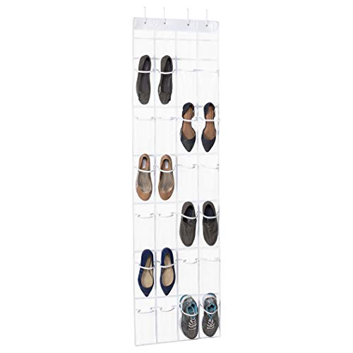 Over The Door Clear Shoe Organizer/Storage Rack