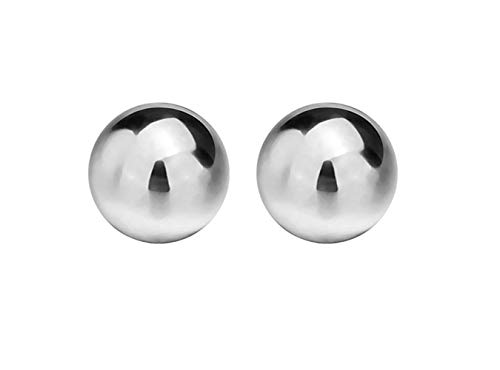 Savlano 925 Sterling Silver 18K Gold Plated Ball Stud Earrings For Women & Men2