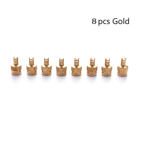 Tapa de válvula para bicicleta 8 piezas 16 x 8.5mm herramienta para neumáticos de coche con destornillador de núcleo, tapa adaptadora para válvula de auto, motocicleta y bicicleta miniatura 2
