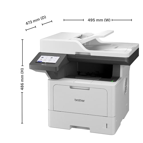 Brother MFC-L5915DW(New Launch) Auto Duplex Laser Printer, 50 PPM,Dual Scanning, Print Scan Copy Fax, 5" TouchScreen Display,70 PagesADF,(WiFi WiFi Direct LAN USB), 11000 Pages Toner,Free Installation