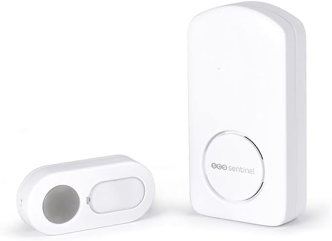 Timbre Inalámbrico Vinabo - Alcance 300m, 55 Melodías, IP55 Impermeable - Con LED Parpadeante Para Casa, Oficina O Personas Mayores