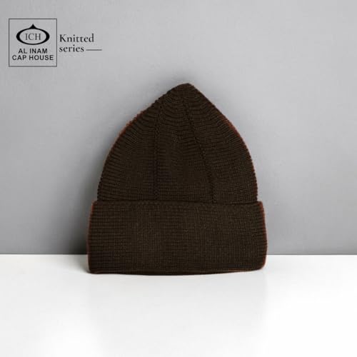 Image of ICH Premium Knitted Cap Model No. (N-02) | Stretchable Free Size Kufi Cap | Soft, Comfortable & Breathable Headwear, Prayer, Travel & Casual Use