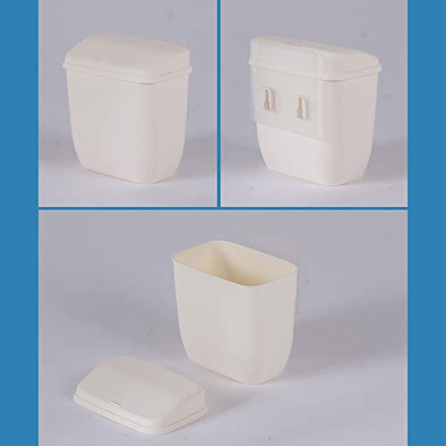 Caneca de basura rectangular para pared miniatura 7