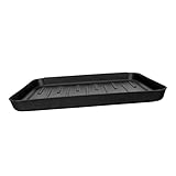 HOMSFOU 耐久性プラスチック製 防水シューズトレイ 玄関用 滑り止め設計 多目的収納トレイ 雑貨マットとしても使用可 や出入り口の泥除けに