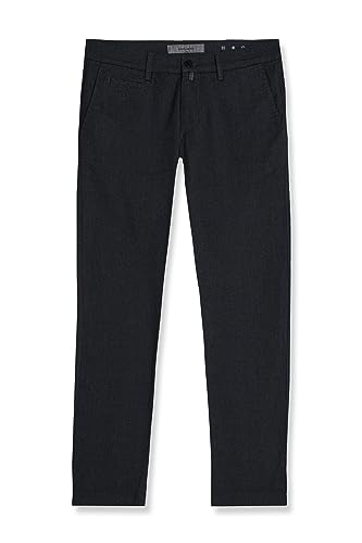 Pierre Cardin Herren Stoffhose Lyon Titanium | Männer Freizeithose | Tapered Fit | Asphalt 9314 | 38W - 34L