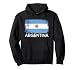 Bandiera Argentina | Regalo Vintage Made In Argentina Felpa con Cappuccio