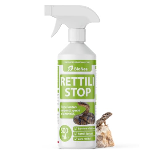 Bionee Reptiles Stop 500 ml - Spray desacostumbrante para reptiles (serpientes, geckos, lagartos), para interiores y exteriores