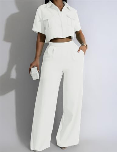 Women's Casual Tops Pants Two Piece Matching Sets Outfits2