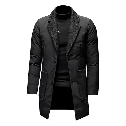 Trench d'hiver à isolation thermique homme pour rester au chaud