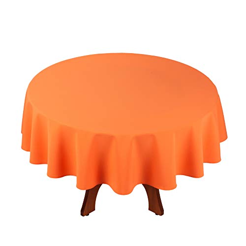 StoffTex Nappe en Tissu Tex, Orange, Rund Ø 140cm Cover