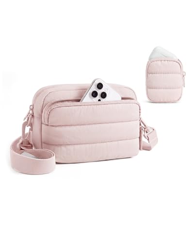 Image of BAGSMART Crossbody Bags for Women, Mini Travel Purses Puffy Hobo Handbag