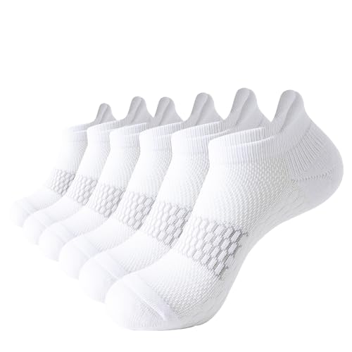 Image of Ankle Running Socks For Women, Athletic Wicking Thick Cushioned Low Cut With Tab Casual Sports Socks