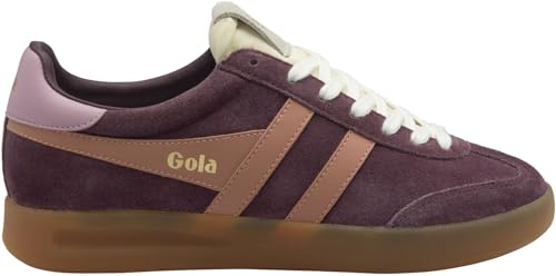 Basket Gola Cyclone femme terracotta et vin de taille 6.5 style vintage