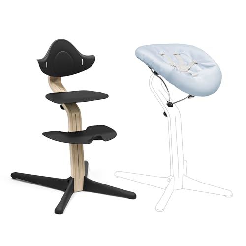 Stokke Nomi Silla Negra Newborn Set Negro Azul Grisáceo - Incluye Un Arnés De Seguridad De Cinco Puntos Y Un Set De Tela Reversible Y Lavable - Soporta Hasta 150 Kg Stokke Nomi Silla Negra Newborn Set Negro Azul Grisáceo - Incluye Un Arnés De Seguridad De Cinco Puntos Y Un Set De Tela Reversible Y Lavable - Soporta Hasta 150 Kg