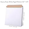 12 inch LP Record mailers 10 Pcs, 340 x 340 mm Cardboard Vinyl Mailer envelopes with Peel and Seal Closure, White fibreboard #2