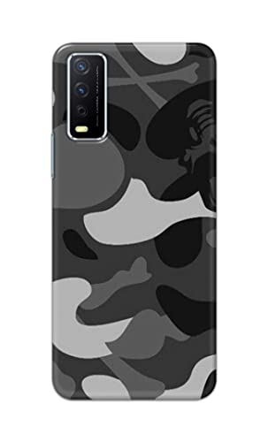 Image of Printed Hard Back Cover Case for Vivo Y12s | Y12s 2021 | Y12G | Y20A | Y20G Back Cover (Army Pattern) -702