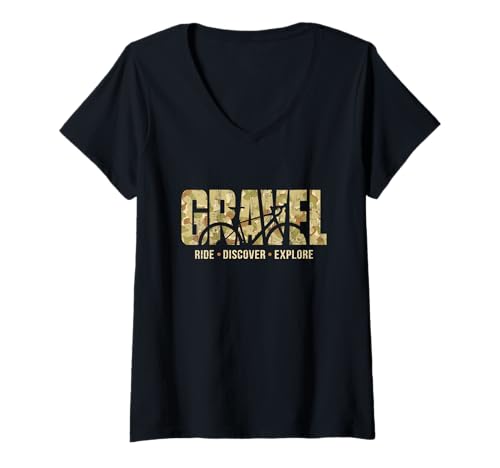 Damen Gravel Bike Crossbike Schotter Fahrrad Offroad Gravelbike T-Shirt mit...