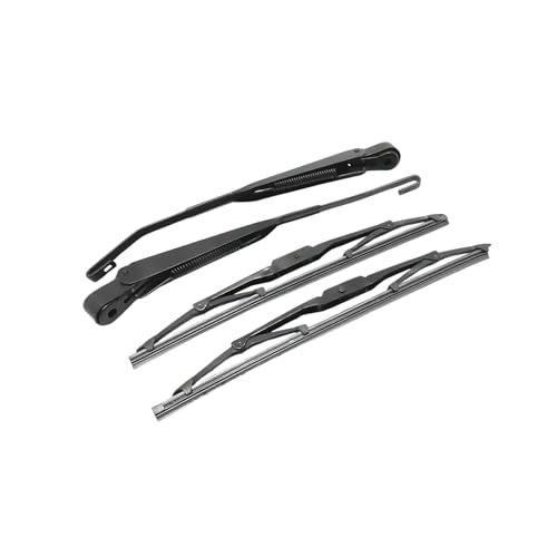 TAURISH Windshield Wiper Blade and Arm Kit Fit for Suzuki Samurai SJ410 SJ413 Right Hand Drive Only