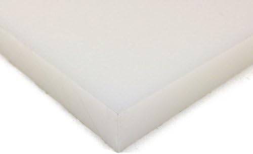 Cutting Board Sheet, Food Grade HDPE, Natural (White), 1/2 (0.5) Thick, 24 W x 36 L