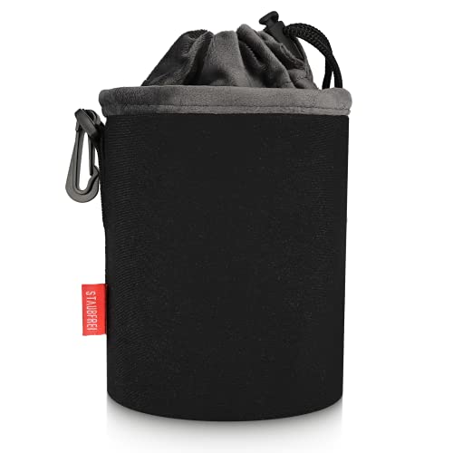 Magnet-Kauf STAUBFREI Neopren Kamerabeutel Kamera Tasche mit Fütterung Kameratasche oder Objektivtasche Mit Fleece und Mikrofaser Schutz (Größe:S)