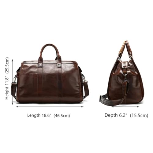 HBJWOV Travel Bags for Men Women Weekend Travel Tote Cowhide Luggage Bags Tote Luggage Large4