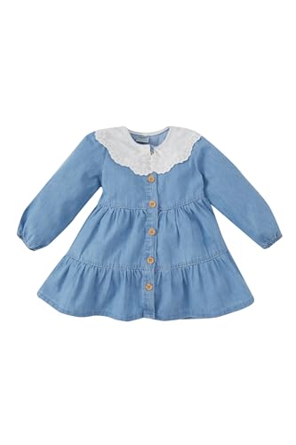 DeFacto Jeanskleid, Süße Jean Kleider für Baby-Mädchen, Bezauberndes...