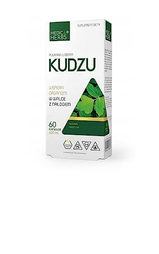 Medica Herbs - Kudzu - Sucht - Entgiftung - die Reinigung des Körpers von Giftstoffen - 1 Kapsel 1-2 Mal pro Tag - für Frauen - für Männer - 60 Kapseln - Nahrungsergänzungsmittel