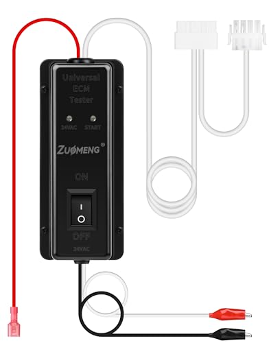 ECM Motor Tester - for ECM 2.3/3.0 & X13 Evergreen No Battery Required Built-in Short Circuit Protection Zuomeng Lightweight Portable HVAC Tester for Fast Motor & Control Troubleshooting