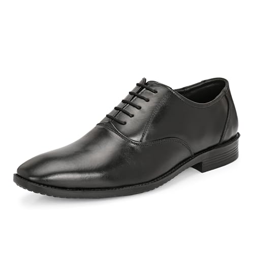 Image of Blue Leather by Centrino Genuine Leather Slip-On Men's Formal Shoe |Stylish with Soft Cushioned Insole |Trendy Non Lace-Up Design |Durable Leather with Anti-Skid Sole | Perfect for Formal Wear (4017)