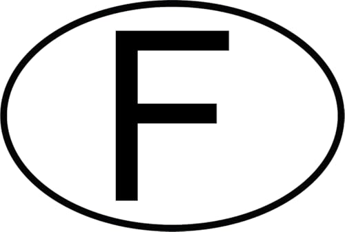 Mon Blason - Sticker Logo France Ovale pour Voiture Voiture - Fabriqué en France