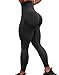 TAYOEA Damen Kompressions Sport Leggings Yoga Lange Leggings Slim Fit Fitnesshose Sporthosen Blickdicht Scrunch Butt Yogahose Nahtlos Push up Leggings Hohe Taille Übung Fitness Joggen Schwarz,S