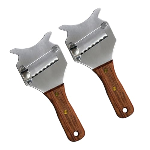 MOLUCKFU 2 pezzi Affettatrice per Formaggio e in Acciaio Inossidabile Rasoio per Cioccolato Antiruggine e Resistente Gadget da Cucina per Uso Professionale e Domestico