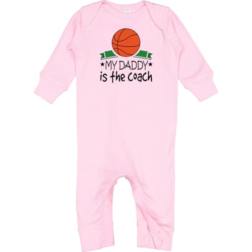 Image of inktastic Basketball My Daddy Is the Coach Baby Romper Coveralls