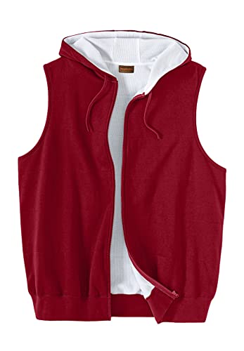 Boulder Creek by KingSize Men's Big & Tall Tall Thermal-Lined Fleece Vest