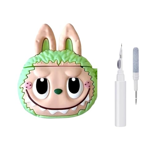 Image of YODI Case Cover for Airpods Pro|Pro 2|Airpods Pro 3|Airpods 4 Pouch, Silicone Cases with Cleaner Kit 360 Drop Protection,Shock-Resistant ((Doll Green), Airpods Pro /Pro 2)