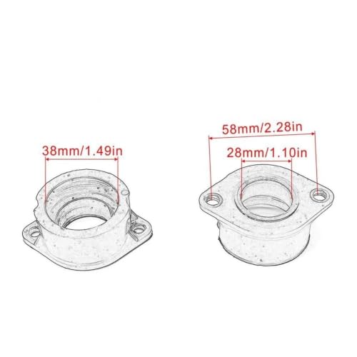 Manguito colector admisión goma 16065-1131 adaptador interfaz carburador para KZ1000 LTD 5