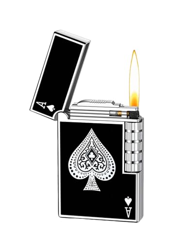 Encendedor recargable de butano para hombre plata miniatura 1