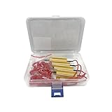 4Pcs 50W 10ohm LED Load Resistors Kit - Fix LED Turn Signal, Brake & Fog Lights Hyper Flash/Error Code, Universal Fit 12V/24V, Aluminum Case for Better Heat Dissipation (Note: Resistors Get Hot)