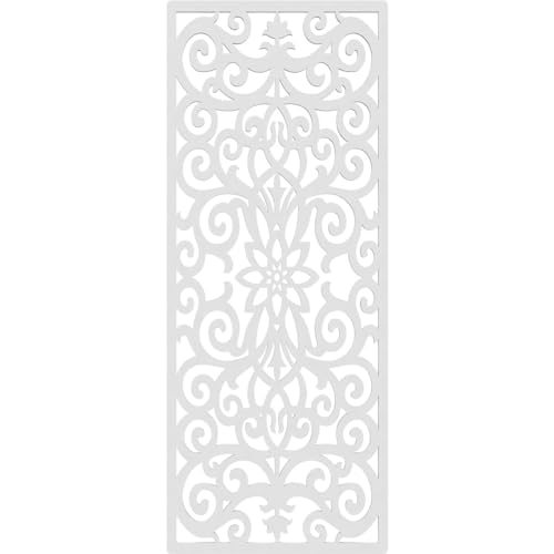 Image of 13 3 /8 inchW x 34 3 /8 inchH x 3 /8 inchT Buel Decorative Fretwork Wall Panels in Architectural Grade PVC