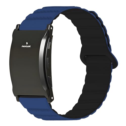 Pavlok Shock Clock 3�AShock Clock MAX�APavlok 3���C���X�g�o���h�ɑΉ��B�\�t�g�V���R�������p�o���h�A�}�O�l�b�g�J�ƈ��S�X���b�g�t���A���߉\�ȃX�|�[�c�X�g���b�v�œ��풅�Ɉ��S(�u���[+�u���b�N)