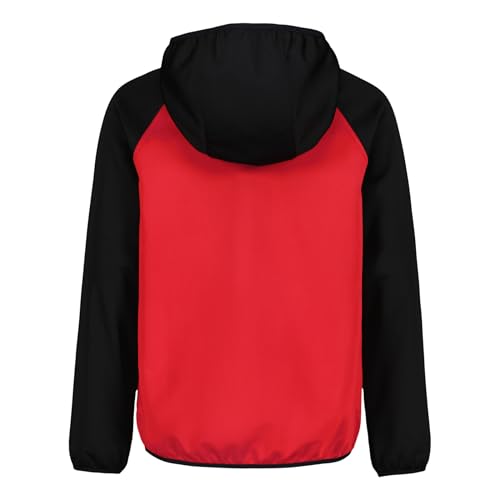 Under Armour Boys' Sim Softshell Hooded Jacket, Full Zipper Closure, Lightweight & Water-Resistant, Red, 4